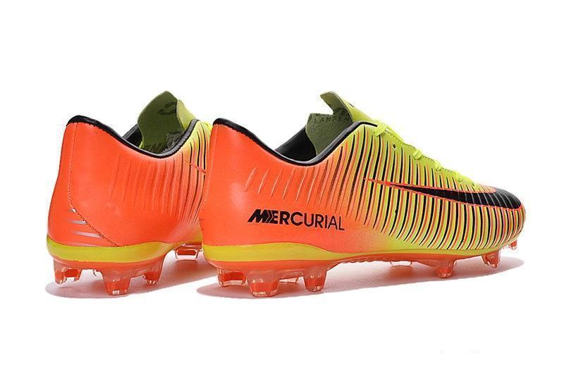 Nike Mercurial Vapor XI FG Soccer Cleats Orange Yellow