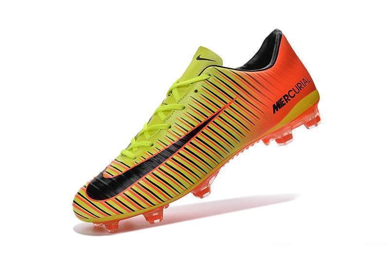 Nike Mercurial Vapor XI FG Soccer Cleats Orange Yellow