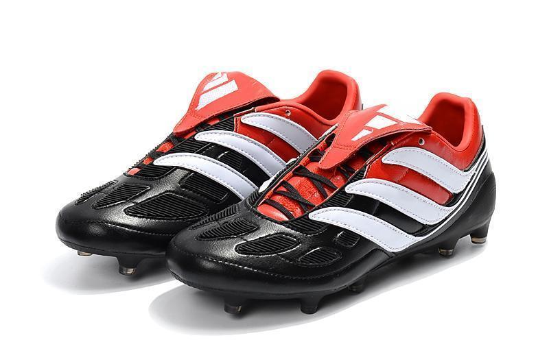 New Adidas Predator Accelerator FG Soccer Cleats Shoes Red Black White