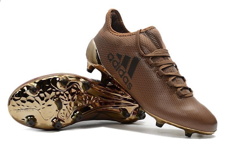 New Adidas X Series FG TPU Soccer Cleats Shoes Coffee Gold