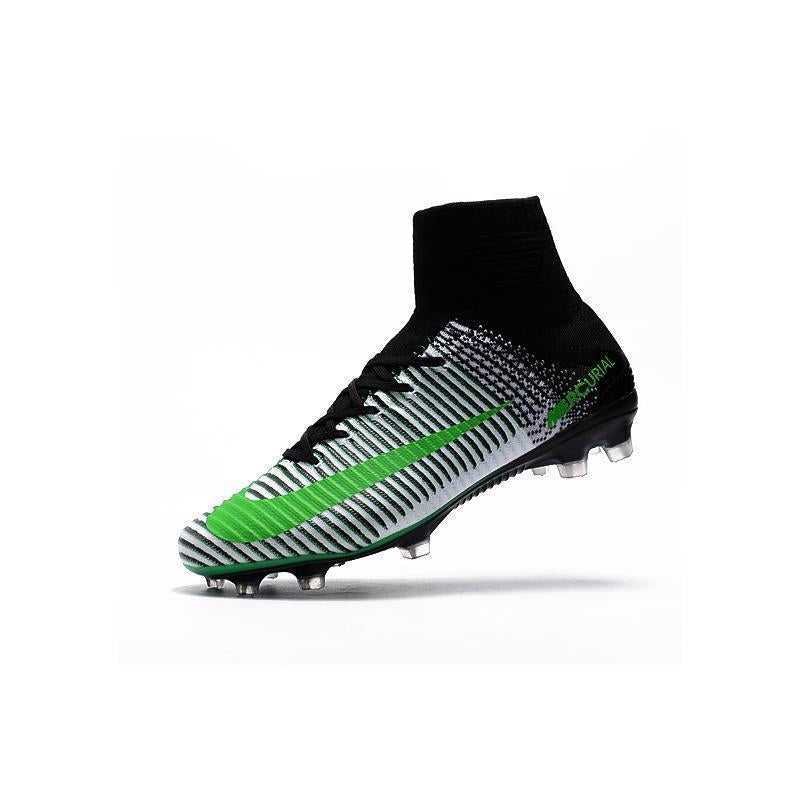 Nike Mercurial Superfly V FG Soccer Cleats Green White Black