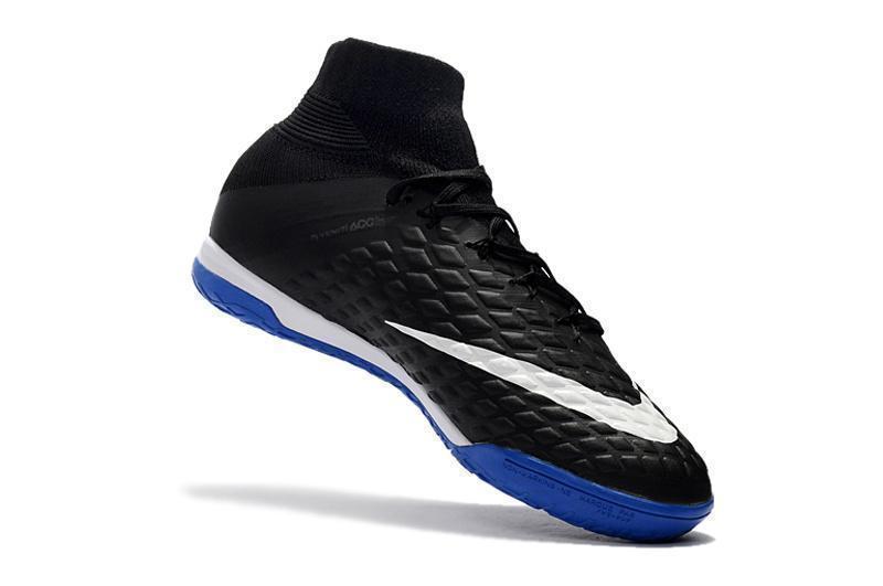 New Nike HypervenomX Proximo II DF IC HP30039 Soccer Cleats Shoes Black White Game Royal