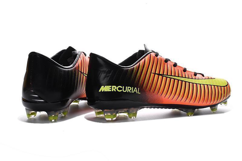 Nike Mercurial Vapor XI FG Soccer Cleats Orange Black Yellow