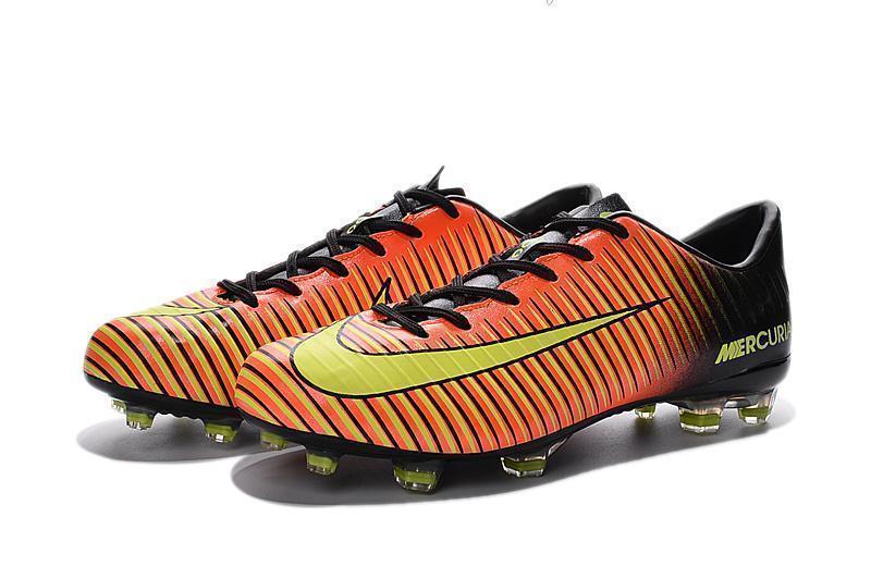 Nike Mercurial Vapor XI FG Soccer Cleats Orange Black Yellow