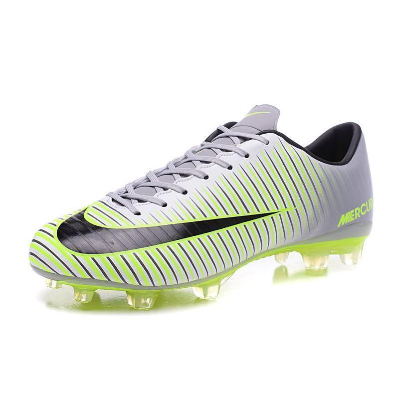 Nike Mercurial Vapor XI FG Soccer Cleats Grey White Green