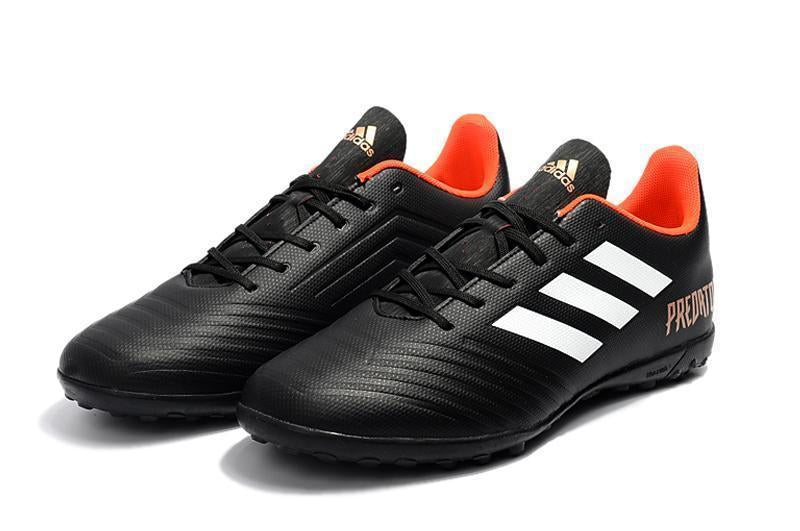 New Adidas Predator TF Soccer Cleats Shoes Black White Orange