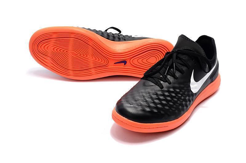 New Nike MagistaX Finale II IC Soccer Cleats Shoes Black White Orange