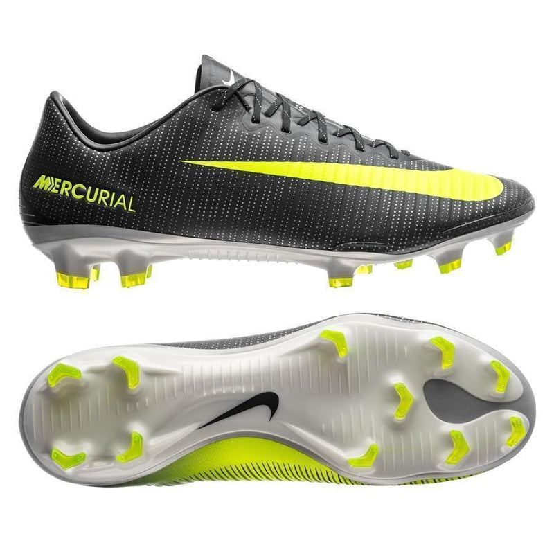 Nike Mercurial Vapor XI CR7 FG Soccer Cleats Seaweed Volt Hasta White