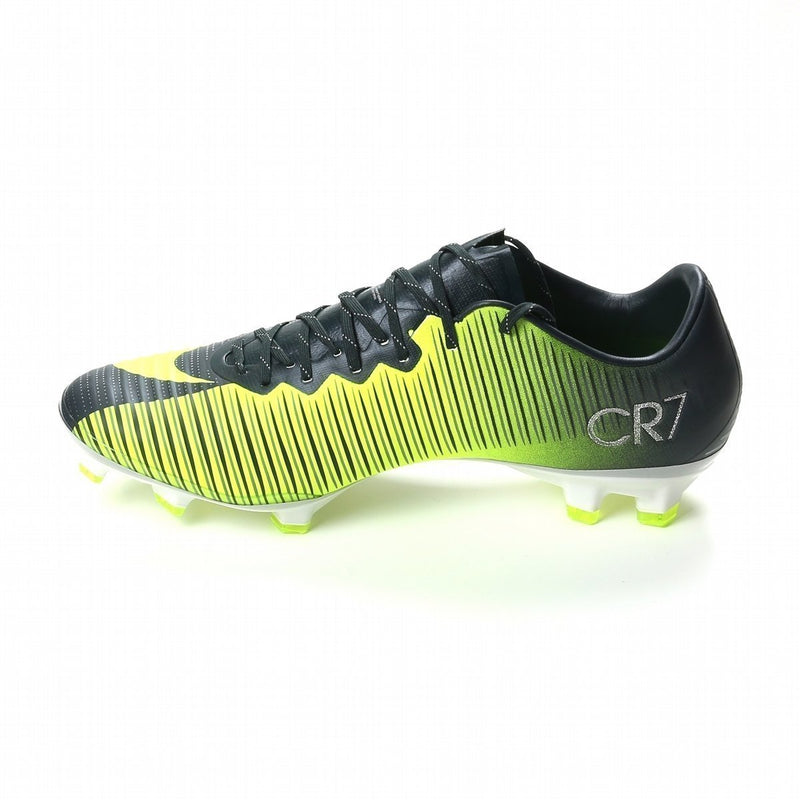 Nike Mercurial Vapor XI CR7 FG Soccer Cleats Seaweed Volt Hasta White