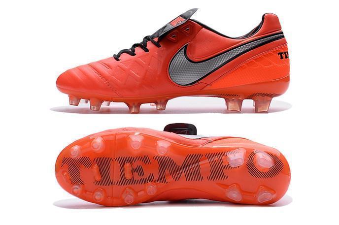 Nike Tiempo Legend VI FG Soccer Cleats Red Grey Black