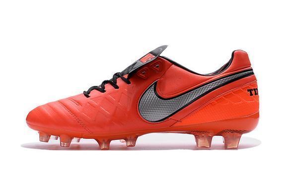 Nike Tiempo Legend VI FG Soccer Cleats Red Grey Black