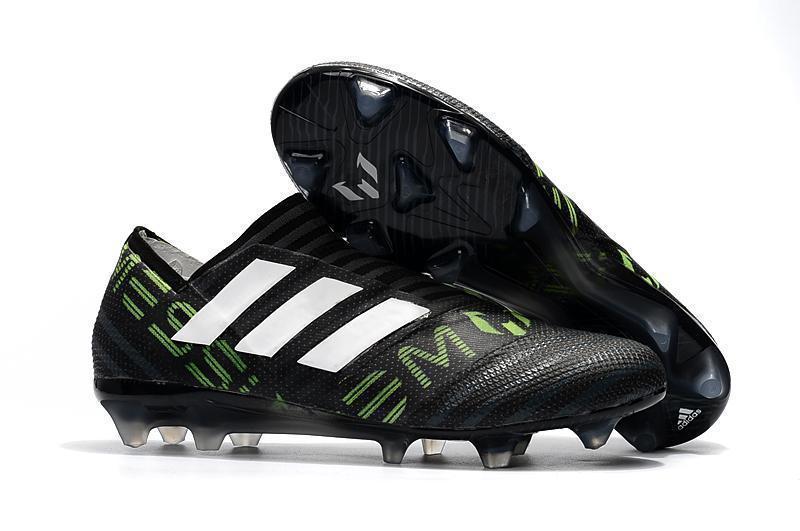 New Adidas Nemeziz FG Agility TPU Soccer Cleats Shoes Black Green White