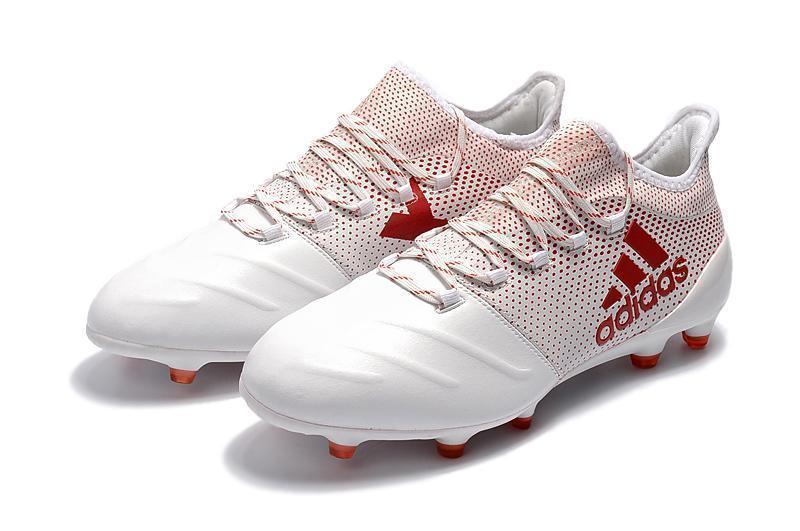 New Adidas X Series Leather FG Soccer Cleats Shoes White Orange