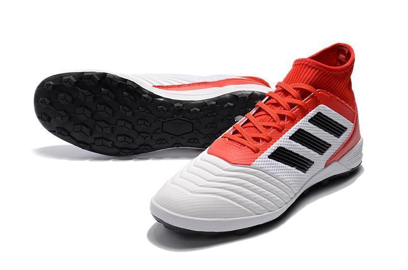 New Adidas Predator TF Primeknit Soccer Cleats Shoes Red White Black