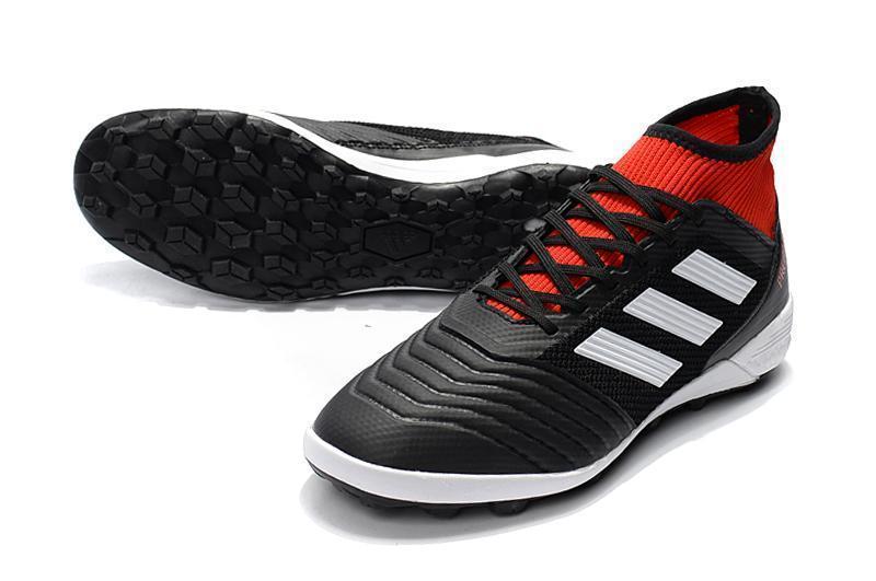 New Adidas Predator TF Primeknit Soccer Cleats Shoes Black White Red