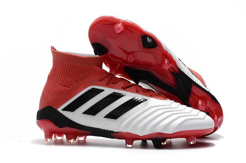 New Adidas Predator 19.1 FG Soccer Cleats Shoes Red White