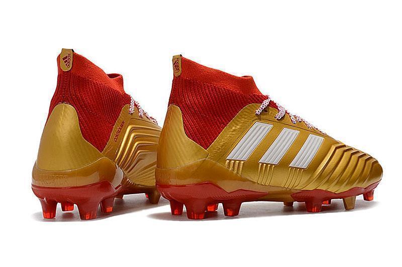 Adidas Predator 18.1 FG Soccer Cleats Golden Core White Red