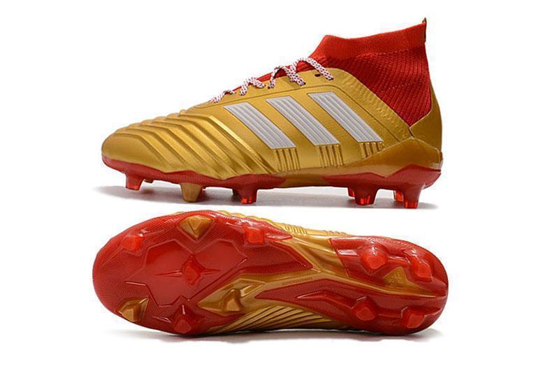 Adidas Predator 18.1 FG Soccer Cleats Golden Core White Red