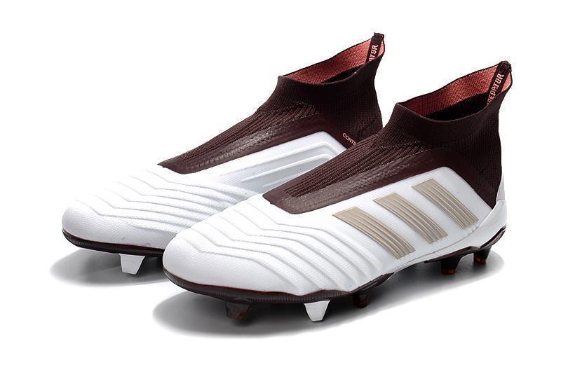 Adidas Predator 18+ FG Soccer Cleats White Gold Wine Red