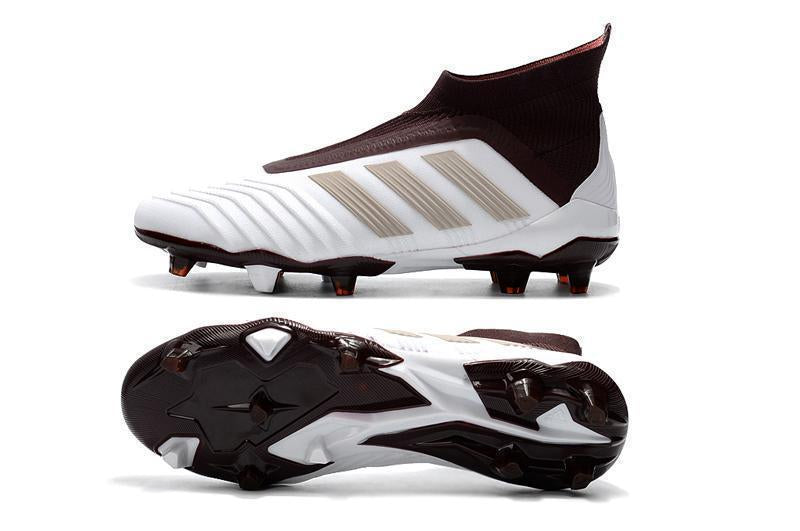 Adidas Predator 18+ FG Soccer Cleats White Gold Wine Red