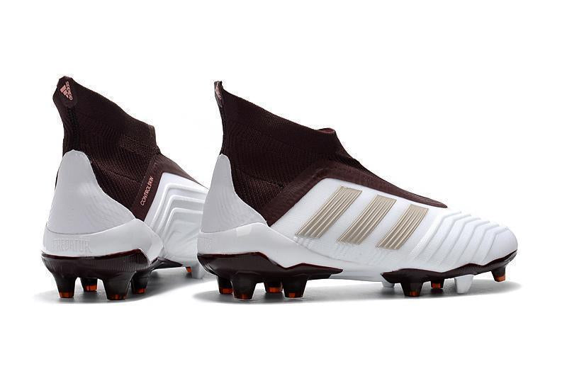 Adidas Predator 18+ FG Soccer Cleats White Gold Wine Red