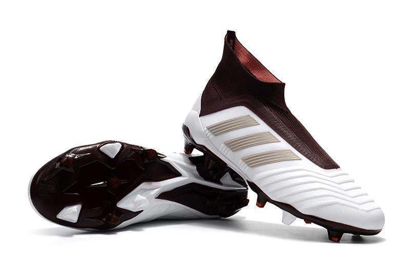 Adidas Predator 18+ FG Soccer Cleats White Gold Wine Red