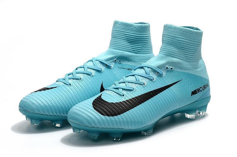 Nike Mercurial Superfly V FG Soccer Cleats Moon Blue Black