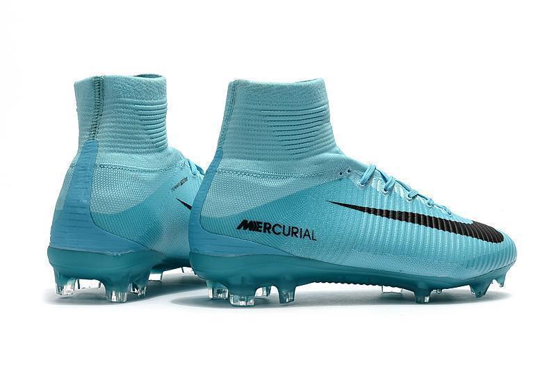 Nike Mercurial Superfly V FG Soccer Cleats Moon Blue Black