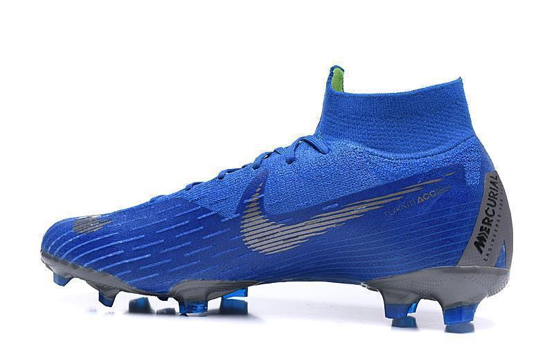 NIKE Mercurial Superfly VI 360 Elite FG Blue W Silver Nike