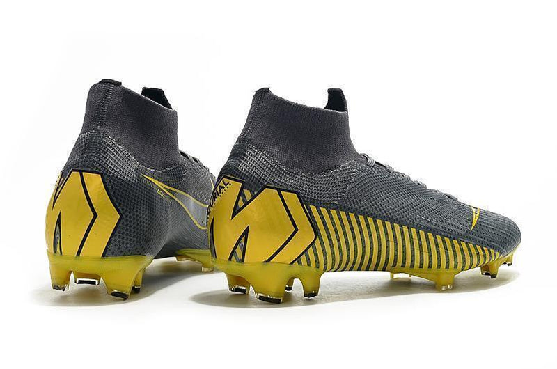 NIKE Mercurial Superfly VI 360 Elite FG Yellow Stripe Grey