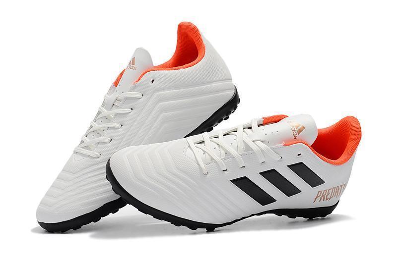 New Adidas Predator TF Soccer Cleats Shoes Gray Black Orange