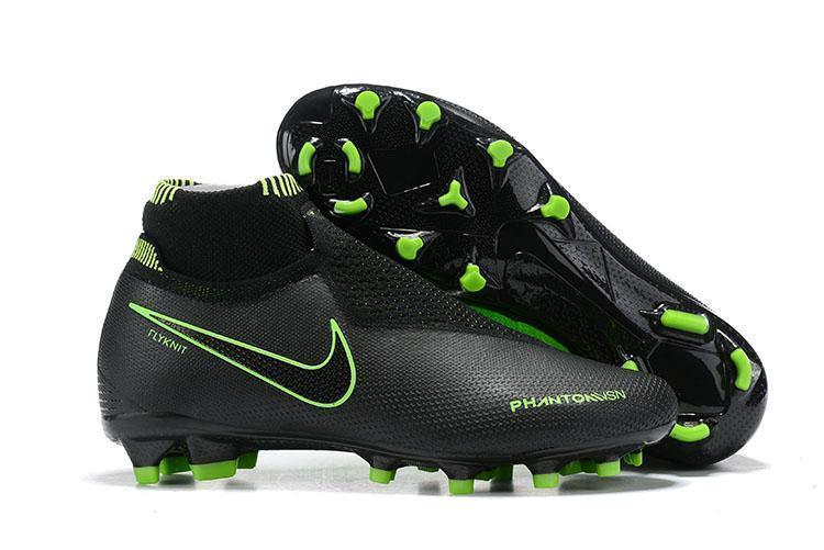 Nike Phantom Vision Elite DF FG Black Green Lining