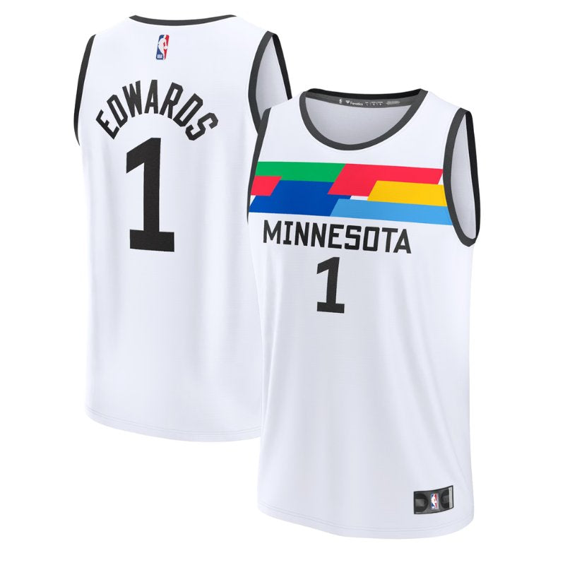 Anthony Edwards Minnesota Timberwolves Unisex 2023 Fastbreak NBA Jersey - City Edition - White