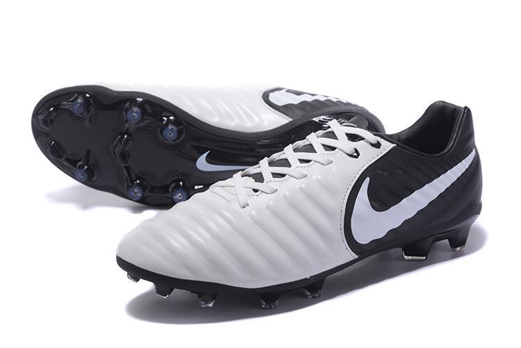 Nike Tiempo Legend VII FG Soccer Cleats White Black