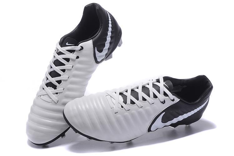 Nike Tiempo Legend VII FG Soccer Cleats White Black