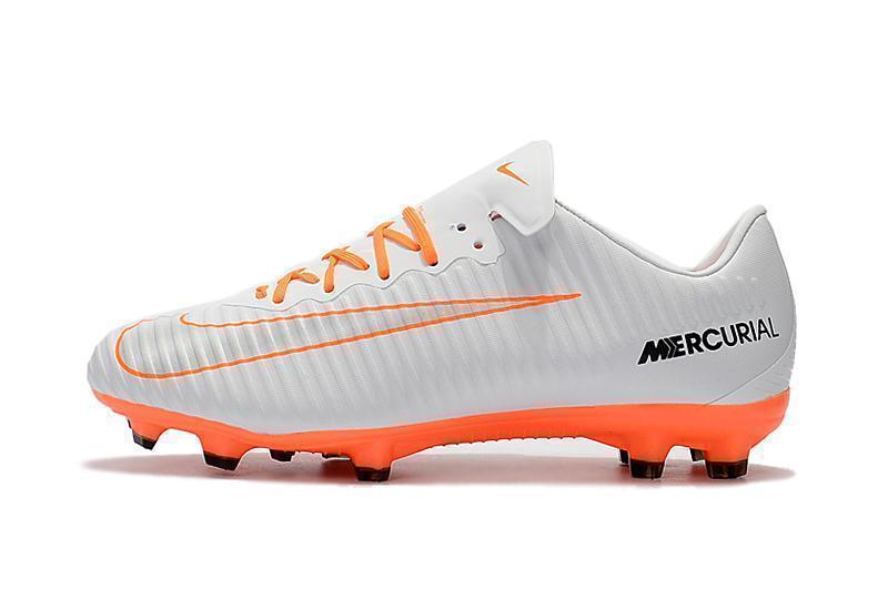 Nike Mercurial Vapor XI FG Soccer Cleats White Orange