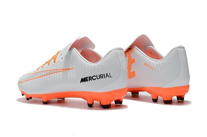 Nike Mercurial Vapor XI FG Soccer Cleats White Orange