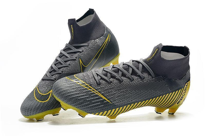 NIKE Mercurial Superfly VI 360 Elite FG Yellow Stripe Grey