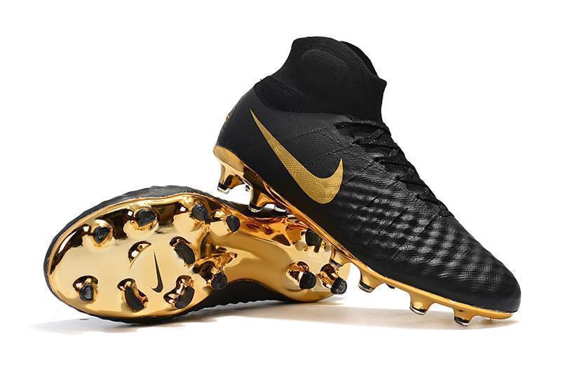 New Nike Magista Obra II Soccer Cleats Shoes Black Gold