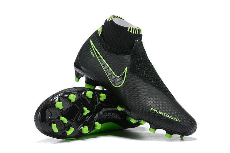 Nike Phantom Vision Elite DF FG Black Green Lining