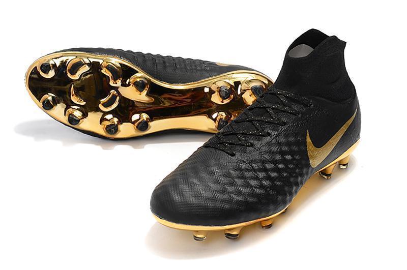 New Nike Magista Obra II Soccer Cleats Shoes Black Gold