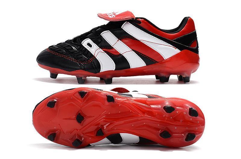 New Adidas Predator Accelerator FG Electricity Soccer Cleats Shoes Black Red White