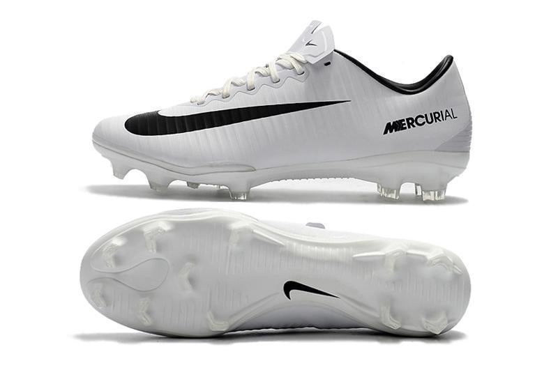 Nike Mercurial Vapor XI FG Soccer Cleats White Black