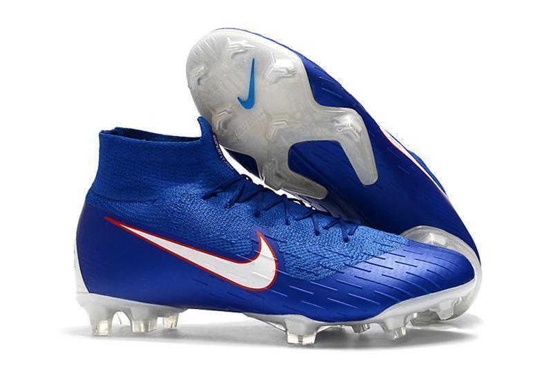 NIKE Mercurial Superfly VI 360 Elite FG Blue White Orange Lining