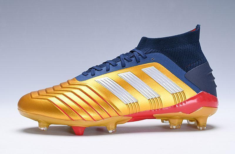 New Adidas Predator 19.1 FG Soccer Cleats Shoes Orange Blue