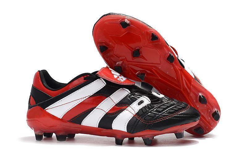 New Adidas Predator Accelerator FG Electricity Soccer Cleats Shoes Black Red White