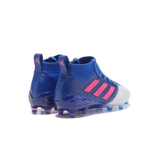 Adidas ACE 17.1 Primeknit Soccer Cleats Blue White Pink