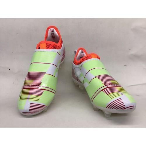 New Adidas Glitch Skin 17 FG Soccer Cleats Shoes Grass Green Orange Grey