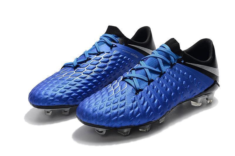 New NIke Hypervenom Phantom III DF FG Soccer Cleats Shoes ALL Blue