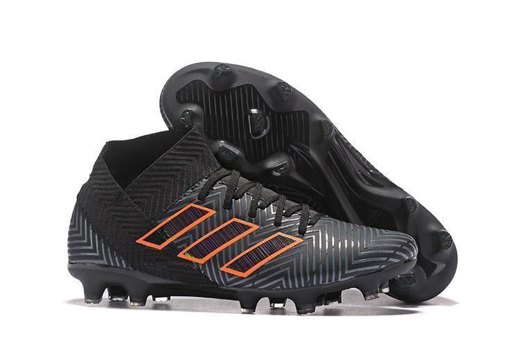 New Adidas Nemeziz 18.1 FG Soccer Cleats Shoes Black Orange Green